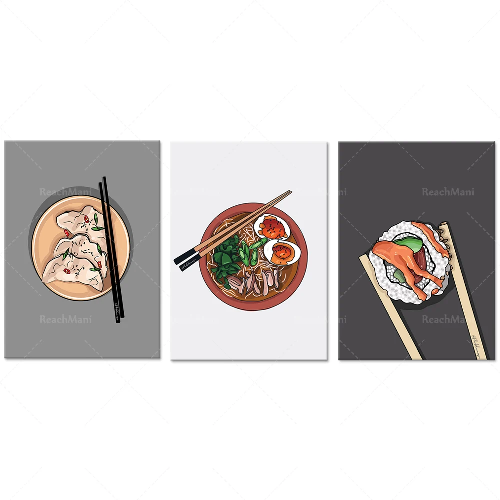 Japanese Food Lifestyle - Gyoza Sushi Ramen | 3 sets
