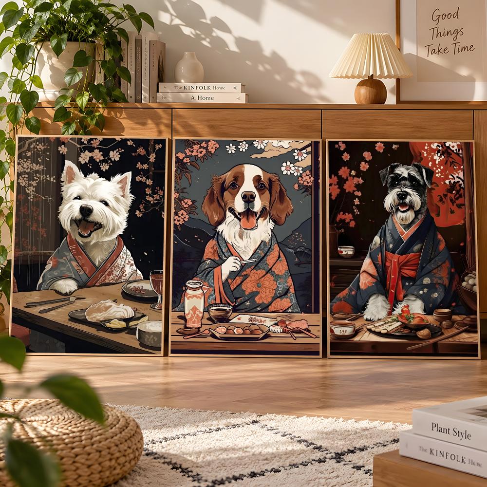 Retro Japan Style Dog Eating J - Japanese Food Lifestyle review and price
