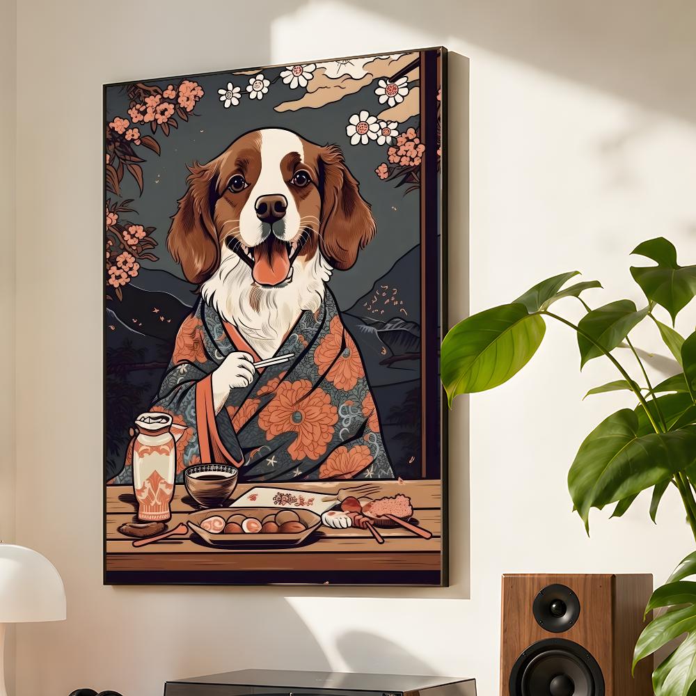 Retro Japan Style Dog Eating J - Japanese Food Lifestyle review and price