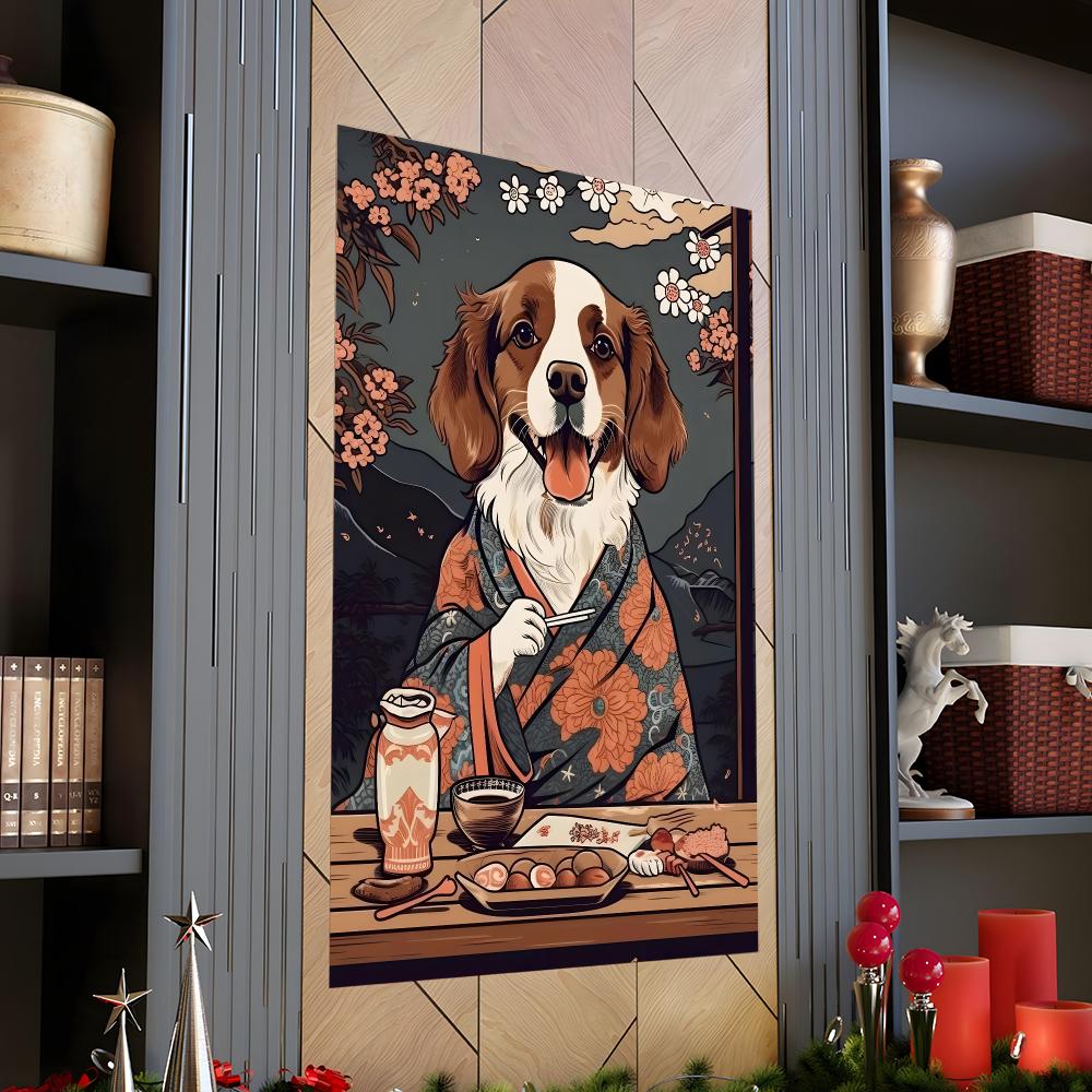 Retro Japan Style Dog Eating J - Japanese Food Lifestyle review and price