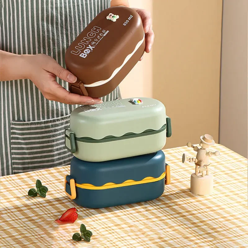 850ML Lunch Box Double-layer P - Bento Box Two Tier review and price