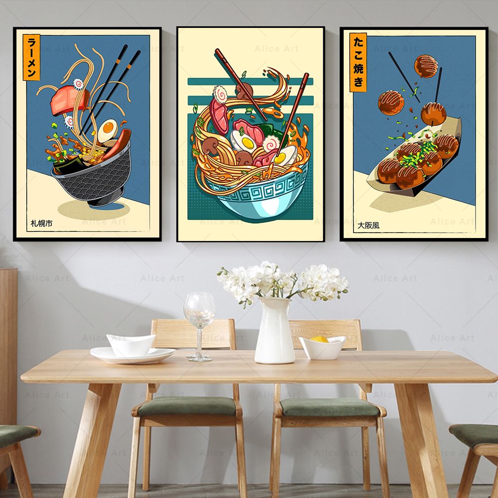 Japanese Style Poster Kitchen  - Japanese Food Lifestyle review and price