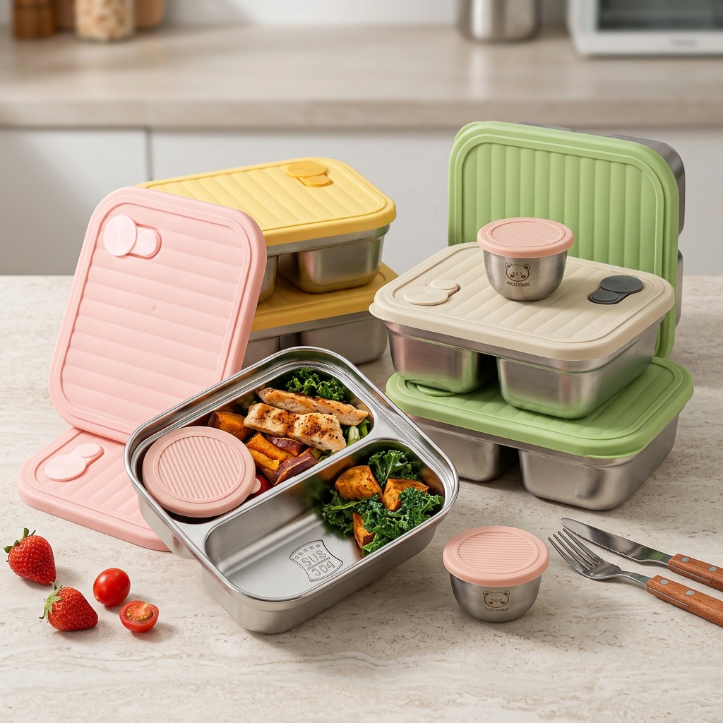 304 Stainless Steel Lunch Cont - Bento Box Two Tier review and price