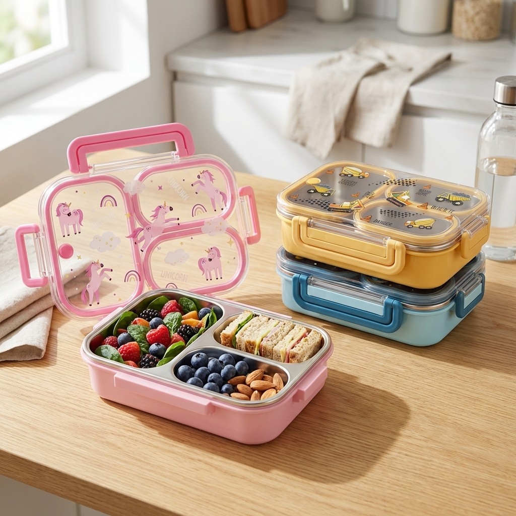 Large Capacity Cartoon Childre - Bento Box Two Tier review and price